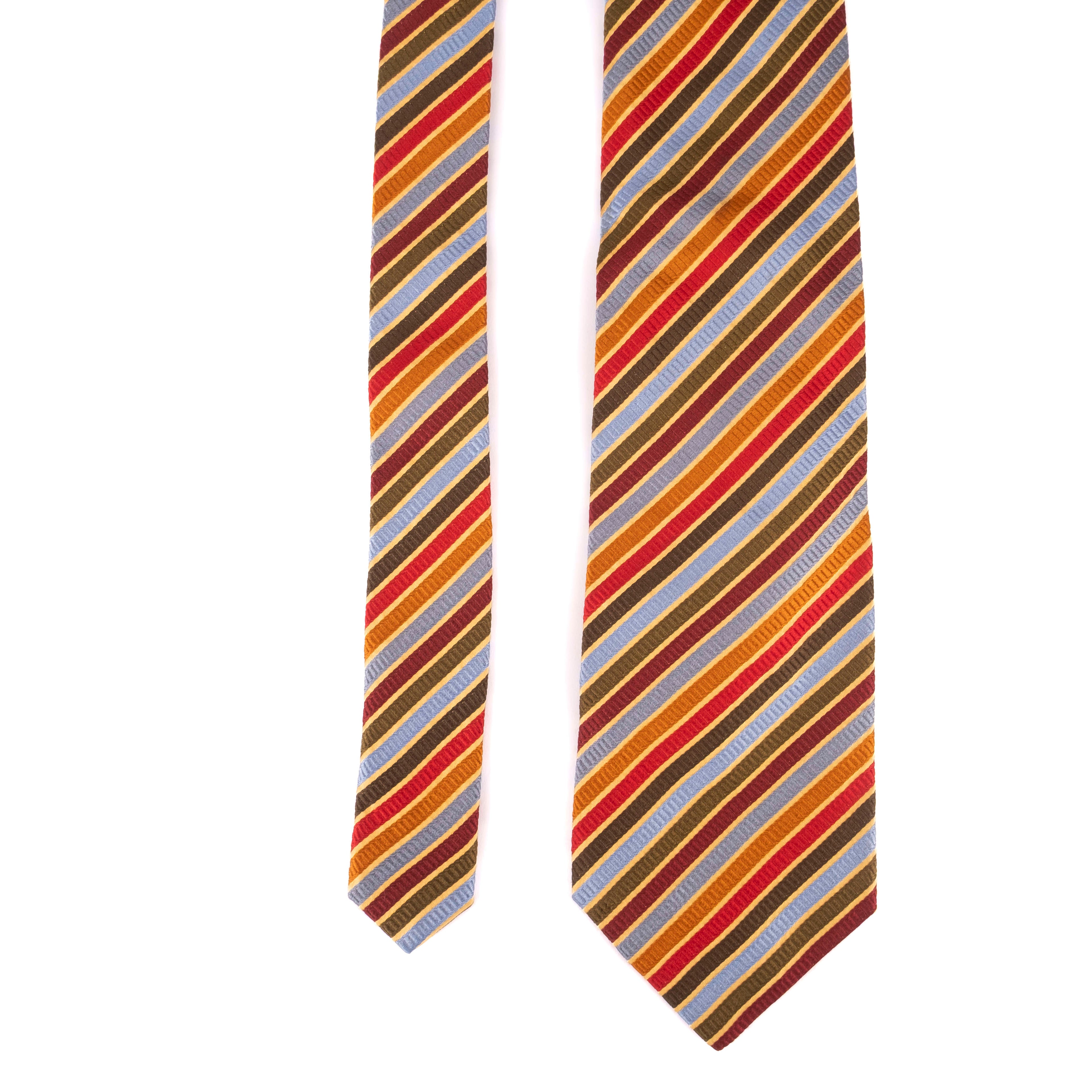Multicoloured Striped Tie