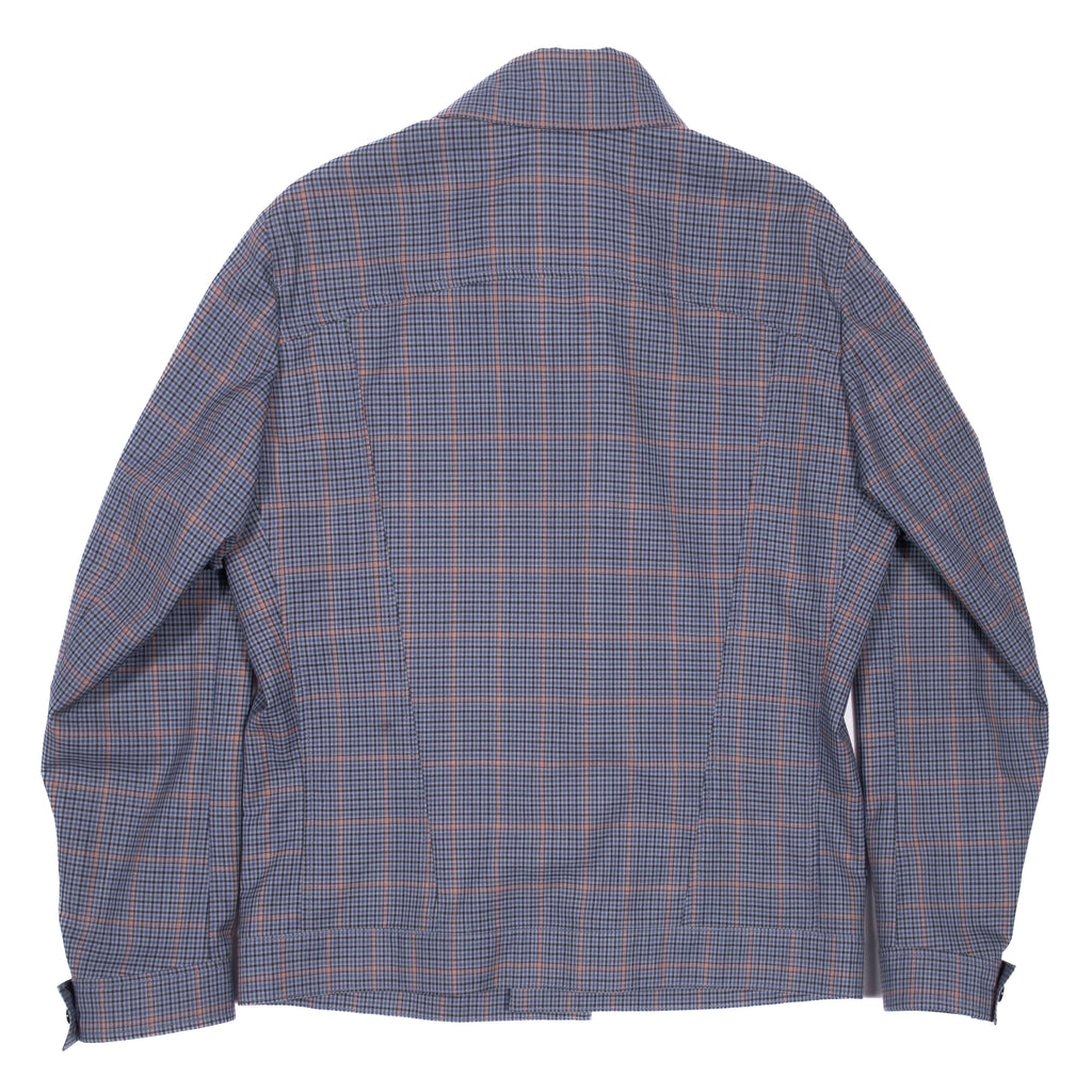 Neapolitan Hand Tailored Blue Check Holland & Sherry Summer Jacket Sz 52