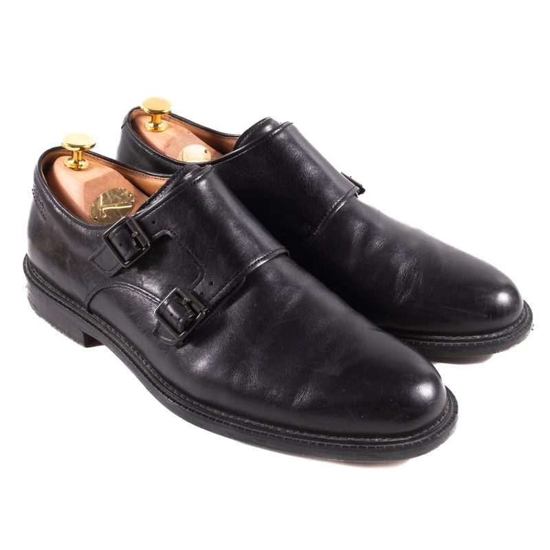 Clarks Black Leather Monkstraps