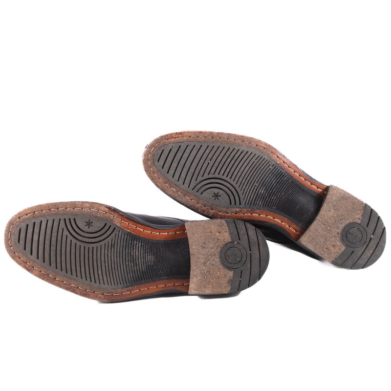 Clarks Black Leather Monkstraps