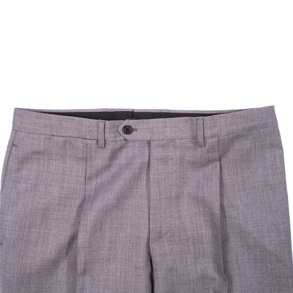 Neapolitan Hand Tailored Grey Notch Lapel Business Suit Sz 50