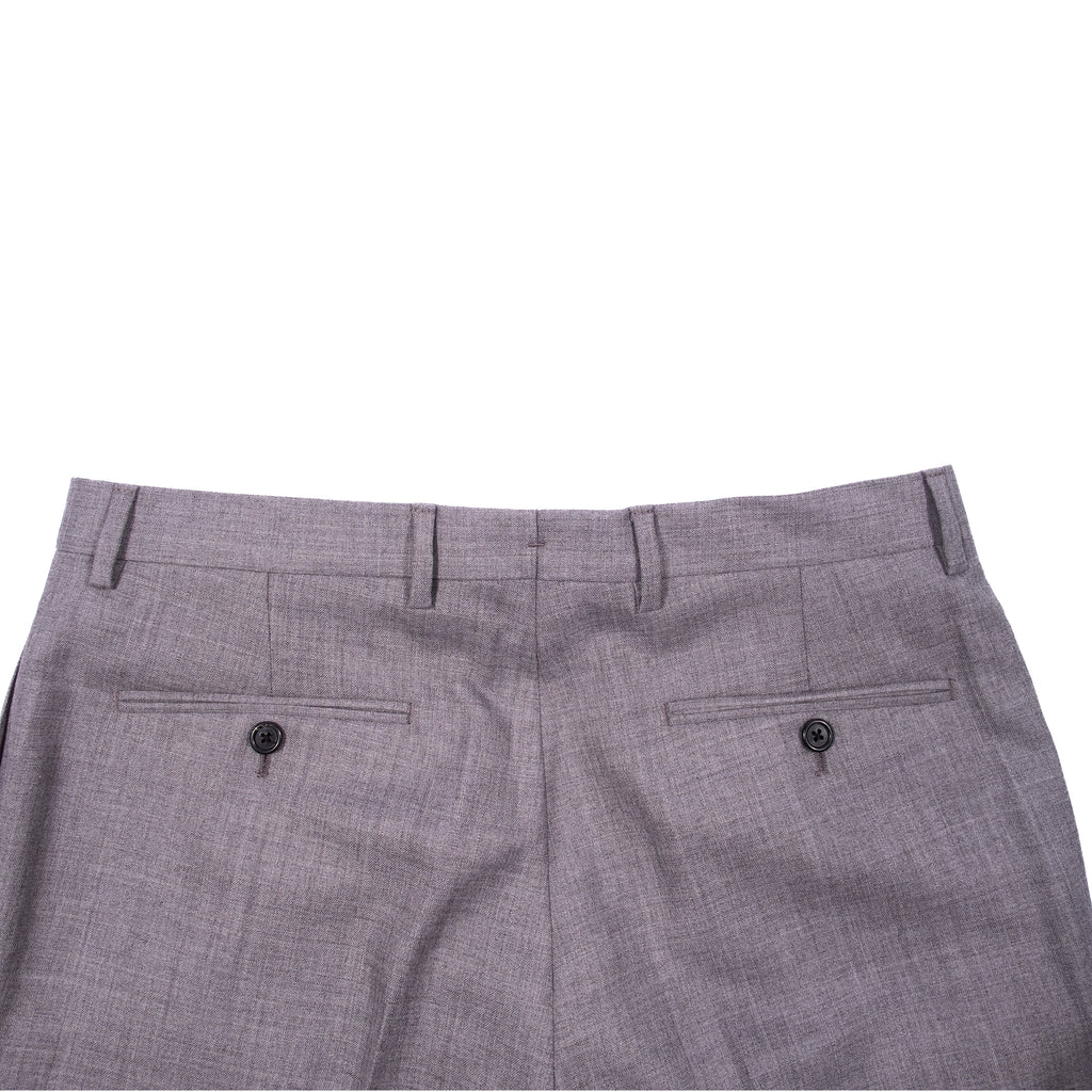 Neapolitan Hand Tailored Grey Notch Lapel Business Suit Sz 50