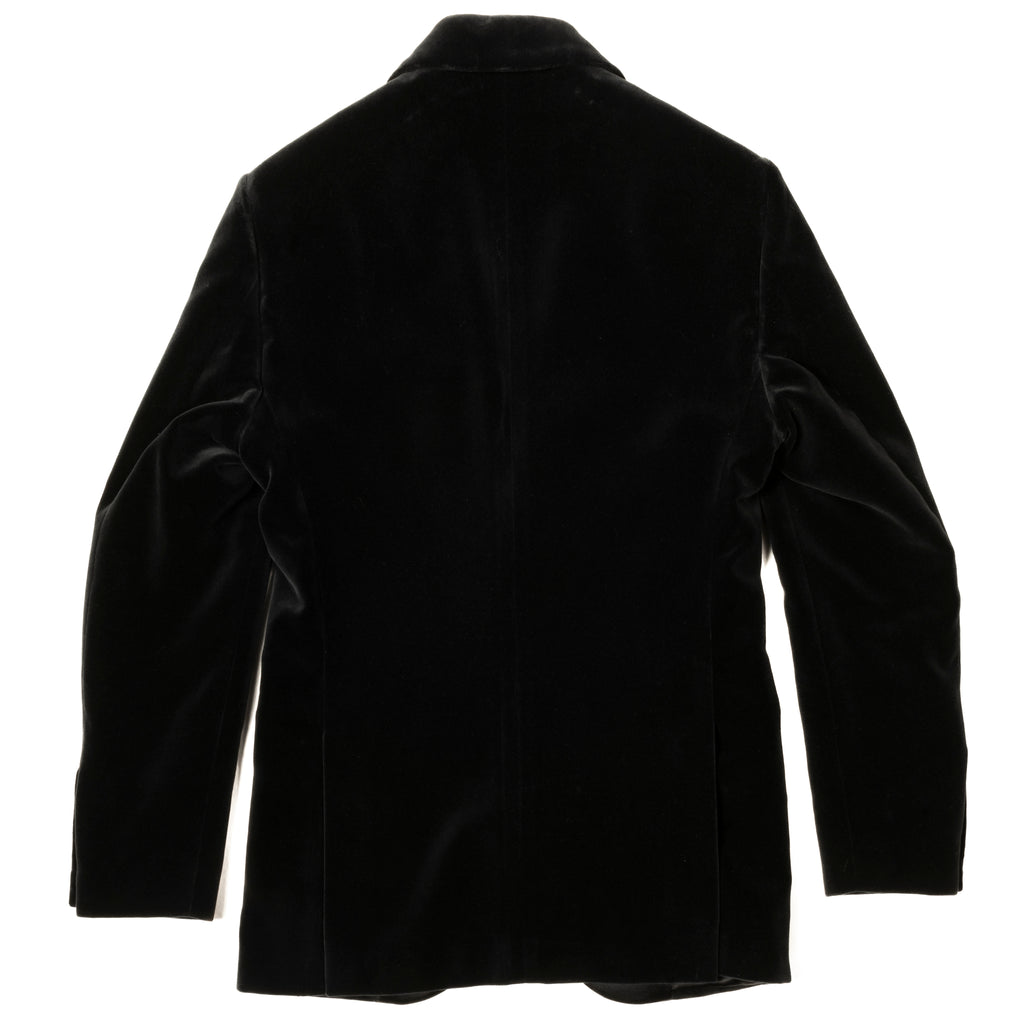 Neapolitan Hand Tailored Black Velvet Tuxedo Dinner Jacket Sz 48