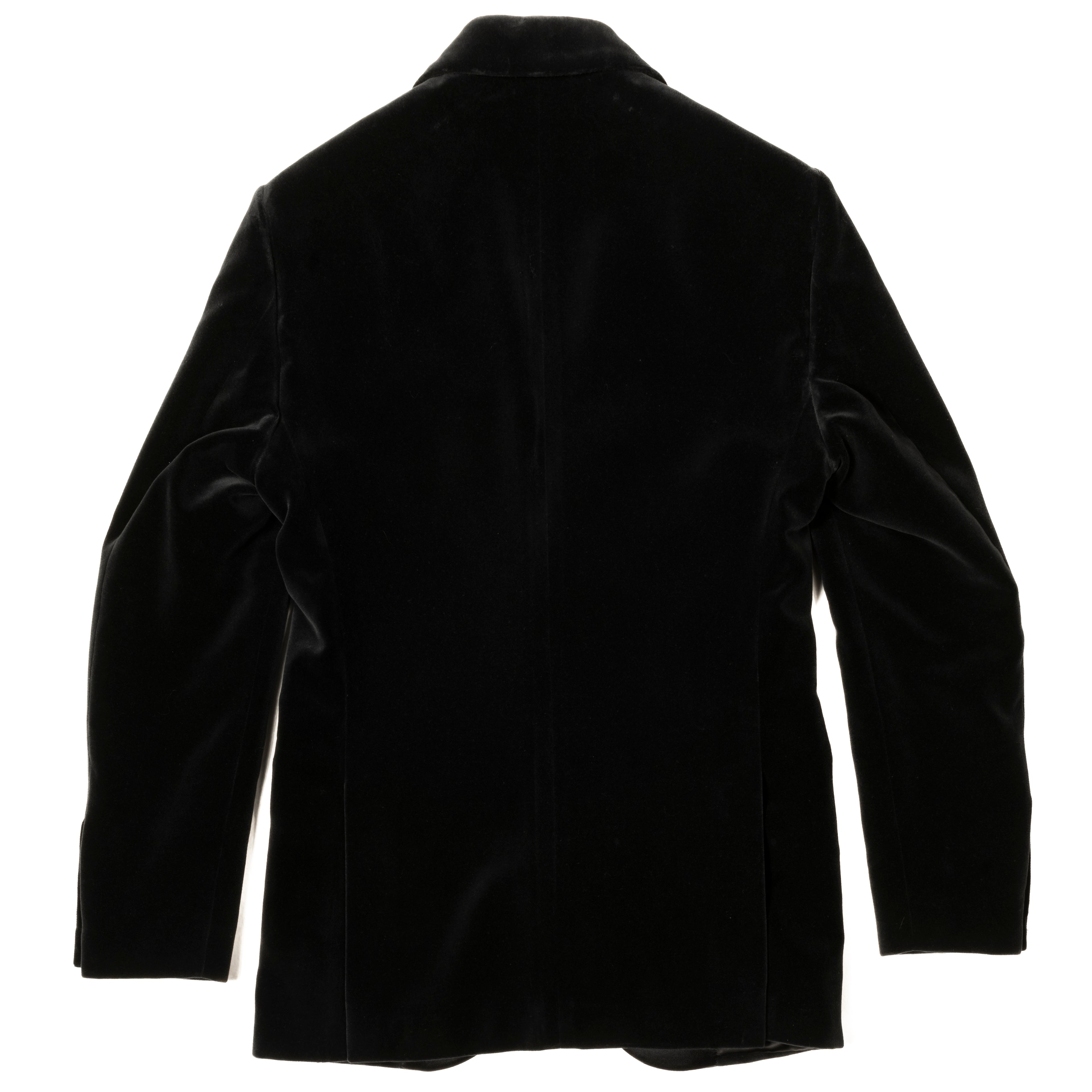 Neapolitan Hand Tailored Black Velvet Tuxedo Dinner Jacket Sz 48