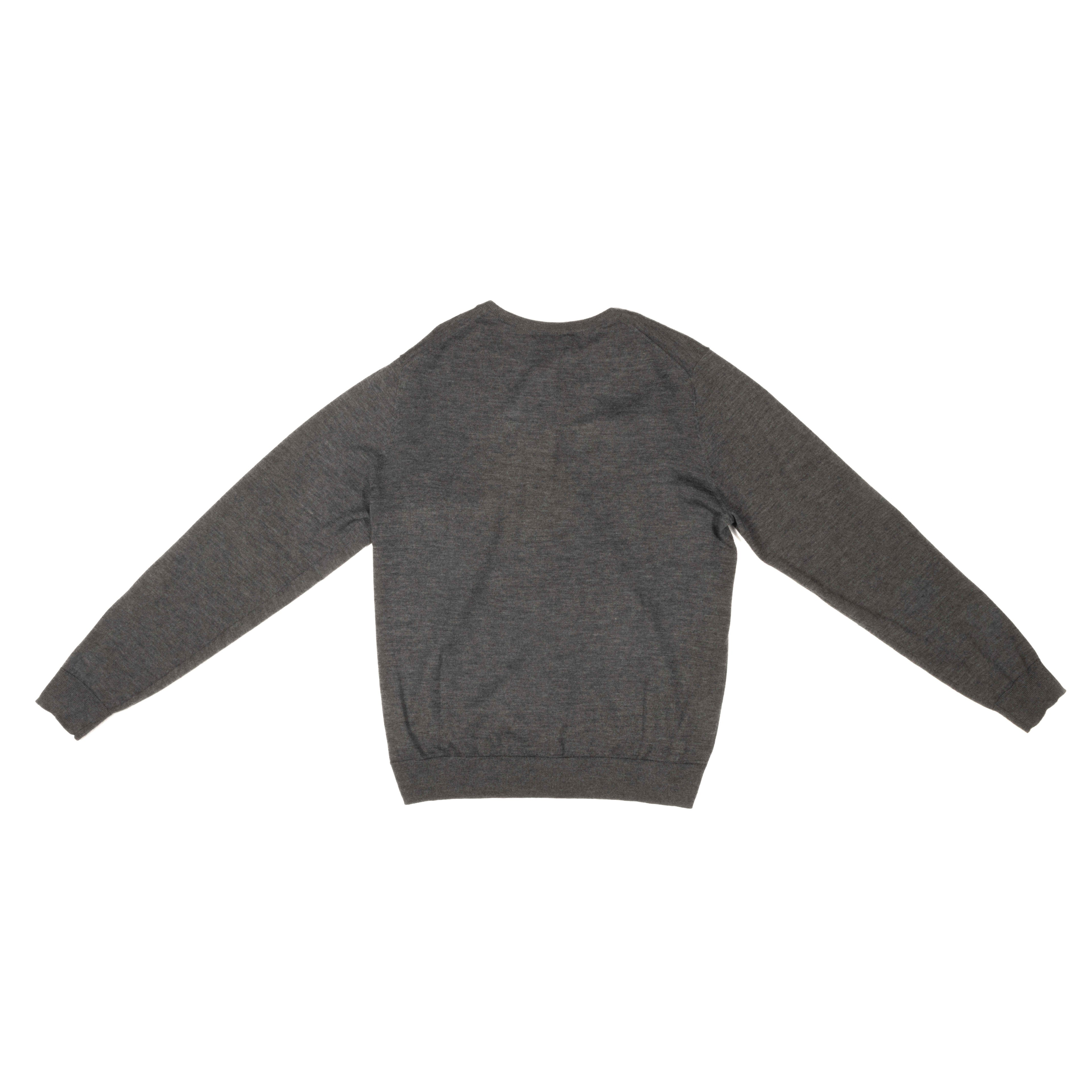 Men's Fine Knit V-neck Flannel XXL (EU)