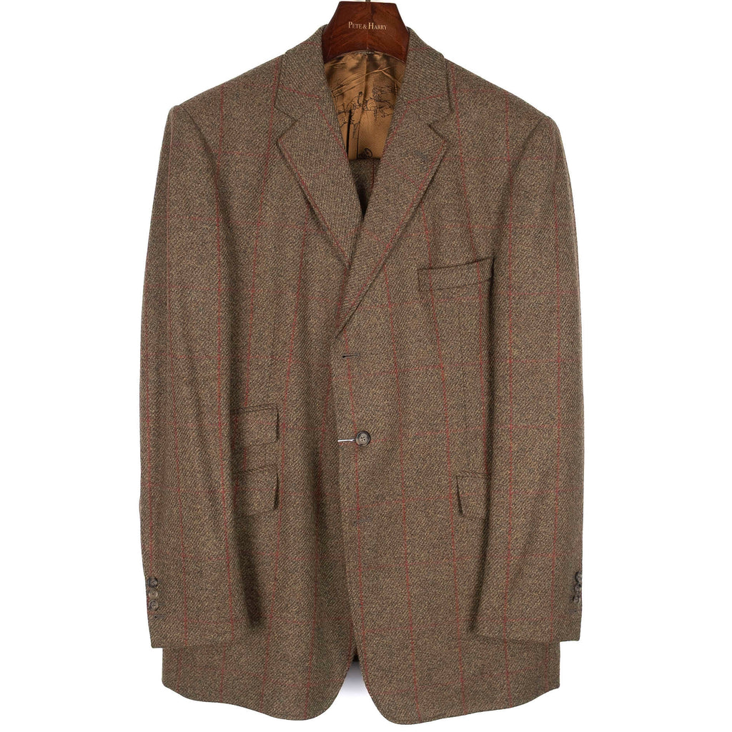 Green Windowpane Tweed Suit