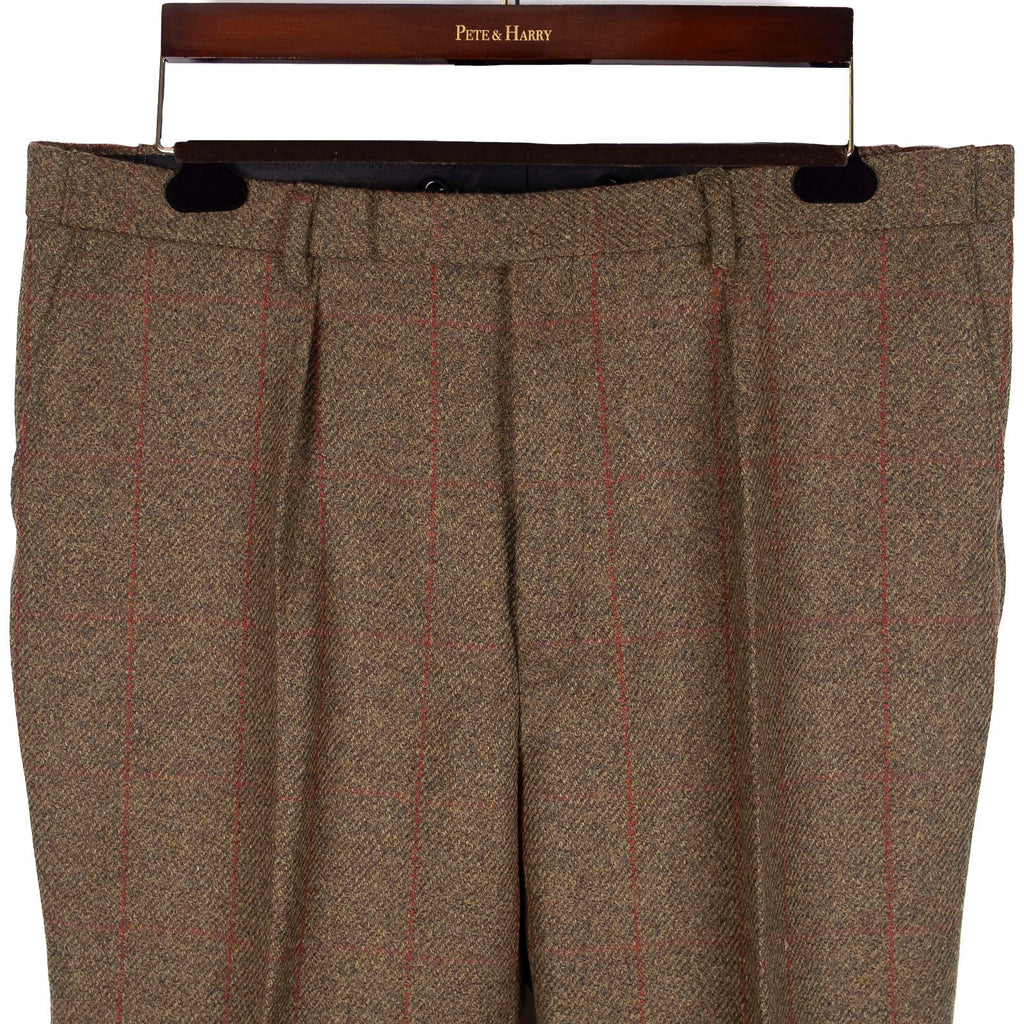 Green Windowpane Tweed Suit