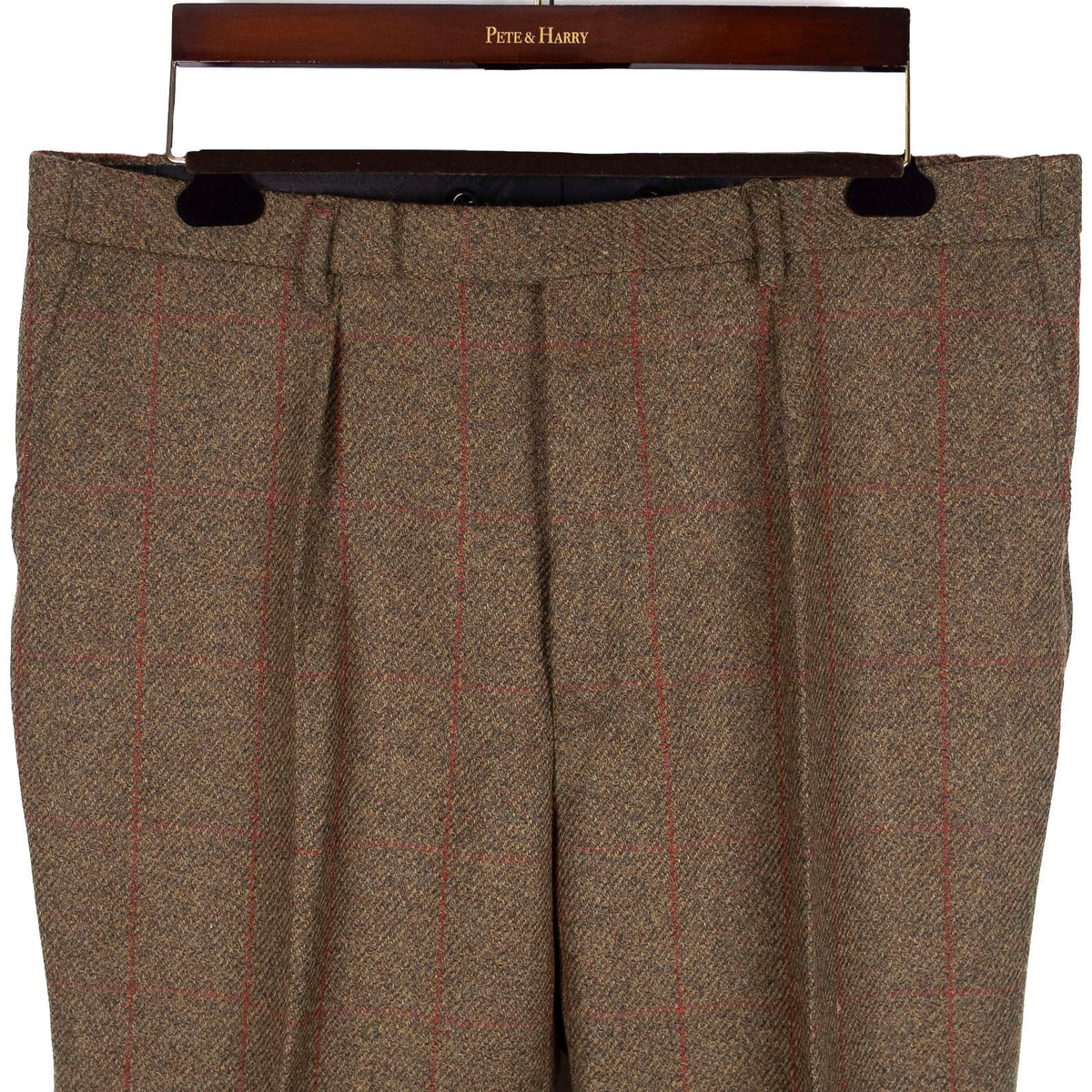 Green Windowpane Tweed Suit