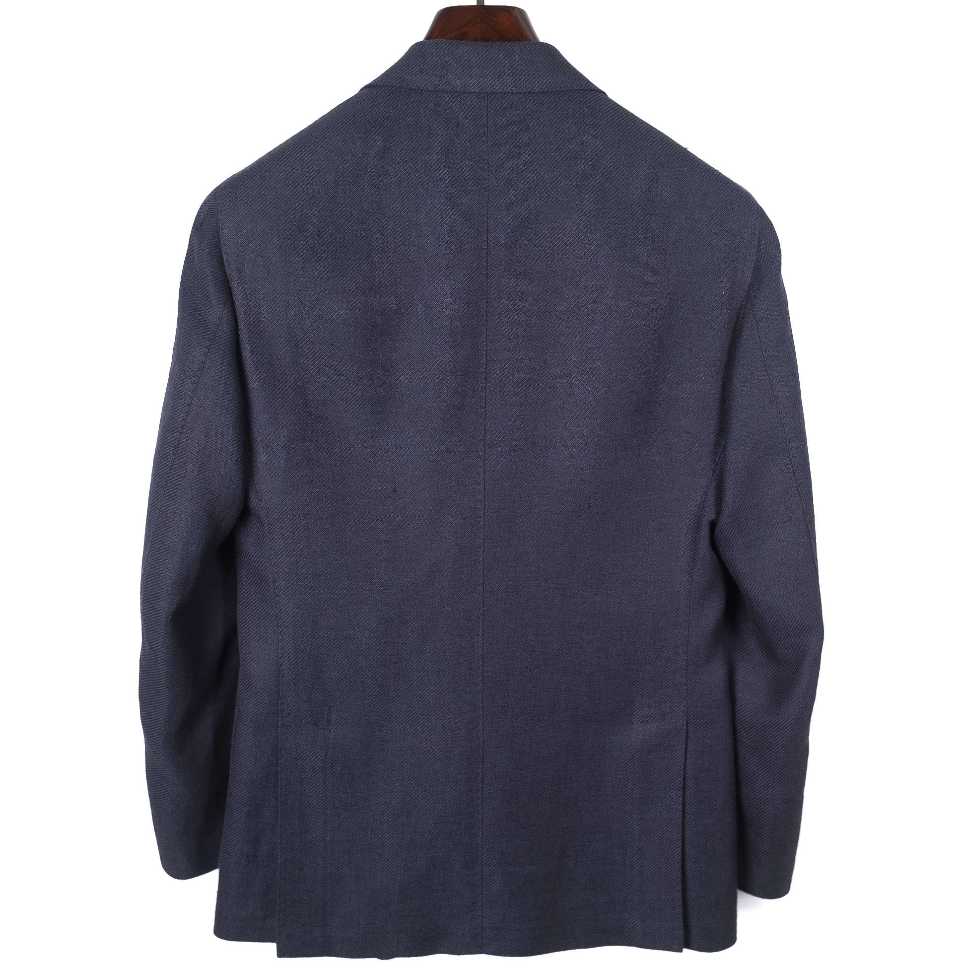 Neapolitan Hand Tailored Navy Textured Sport Coat Sz 46