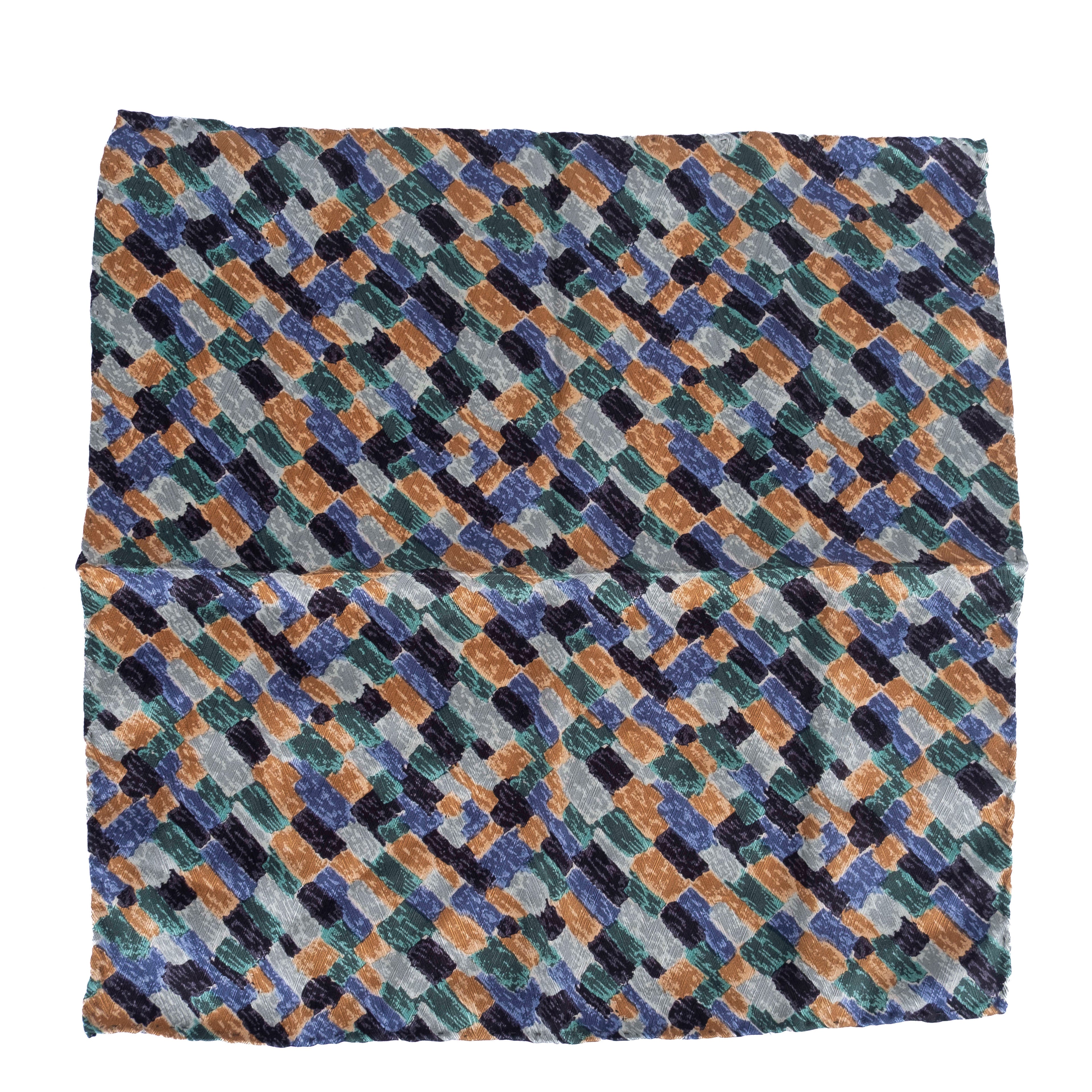 Multicoloured Patterned Pocket Square
