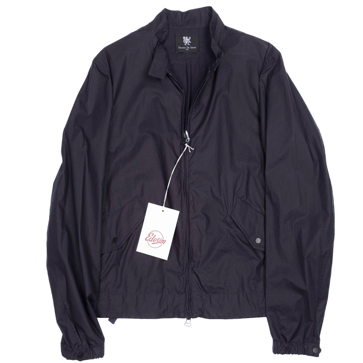 Neapolitan Tailored Blue Harrington Jacket Sz 46
