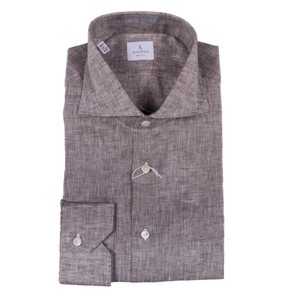 Brown Linen Shirt 42