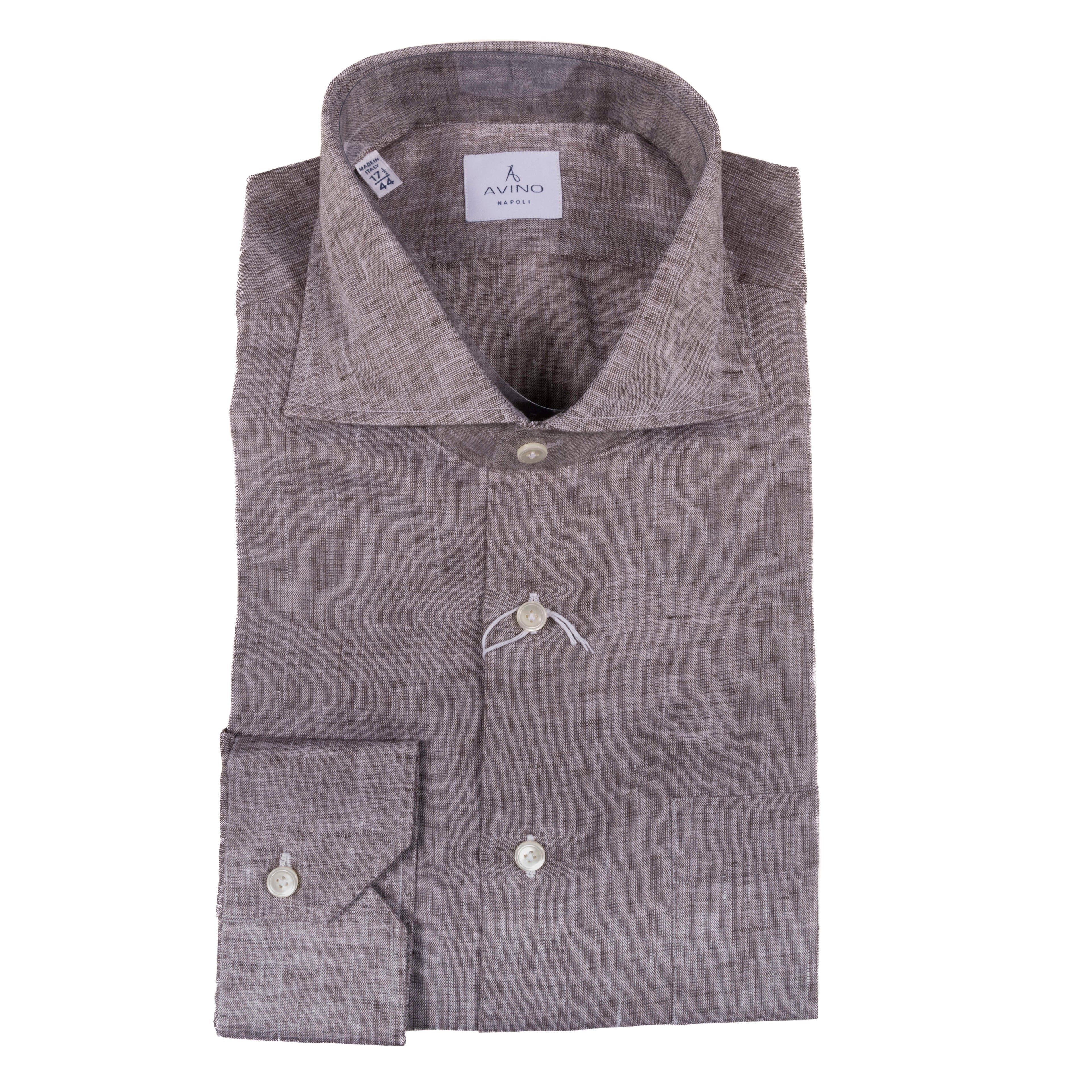 Brown Linen Shirt 42