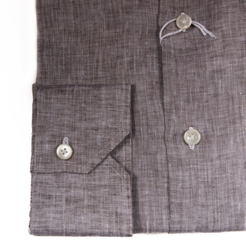 Brown Linen Shirt 42