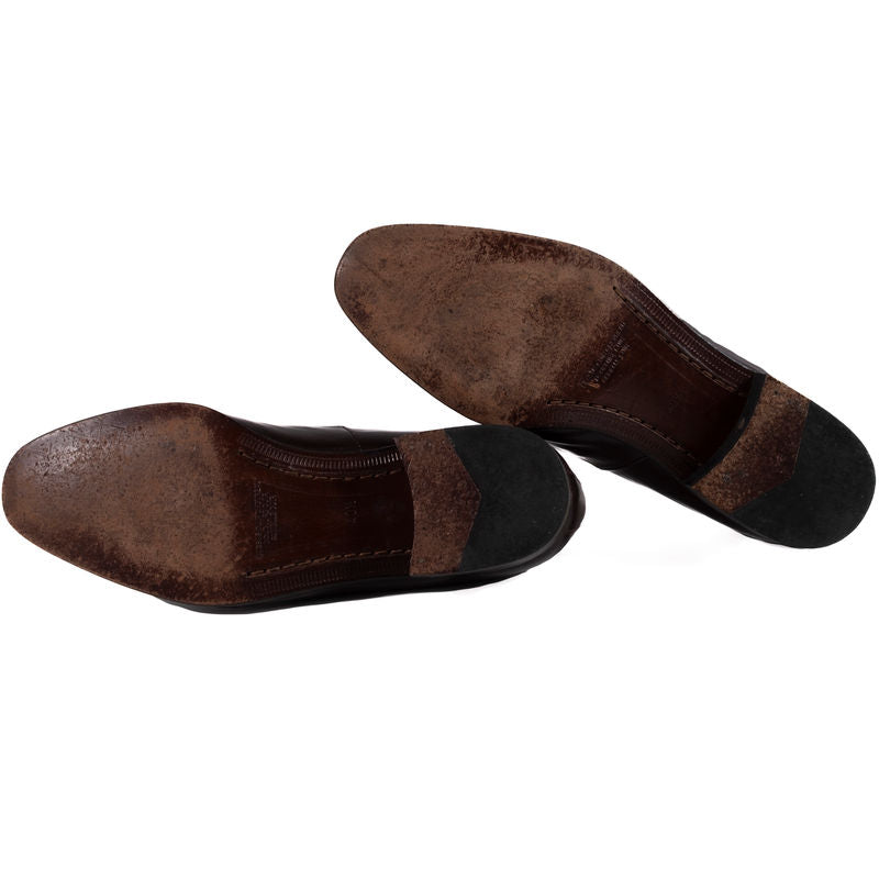 Paco Kaufai Brown Leather Loafers Sz 40.5 EU