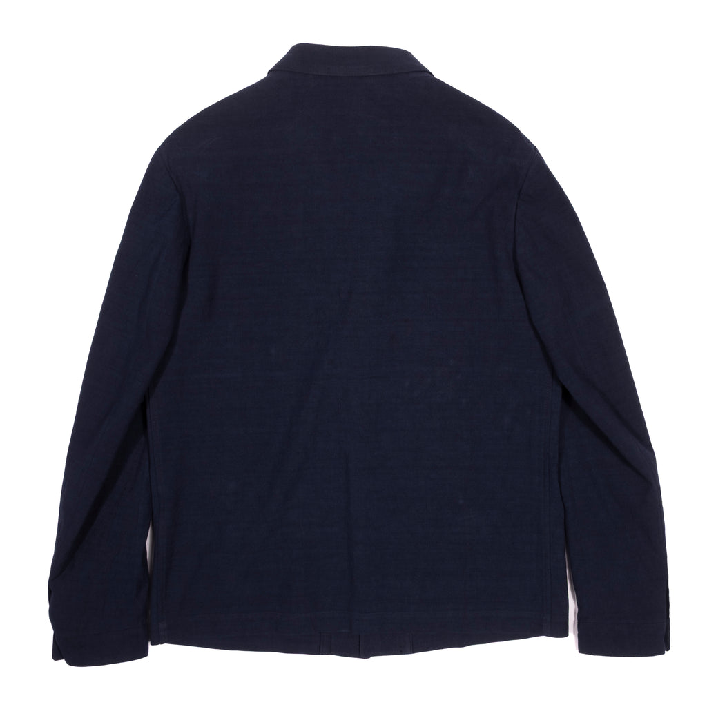 Neapolitan Hand Tailored Navy Linen Utility Jacket