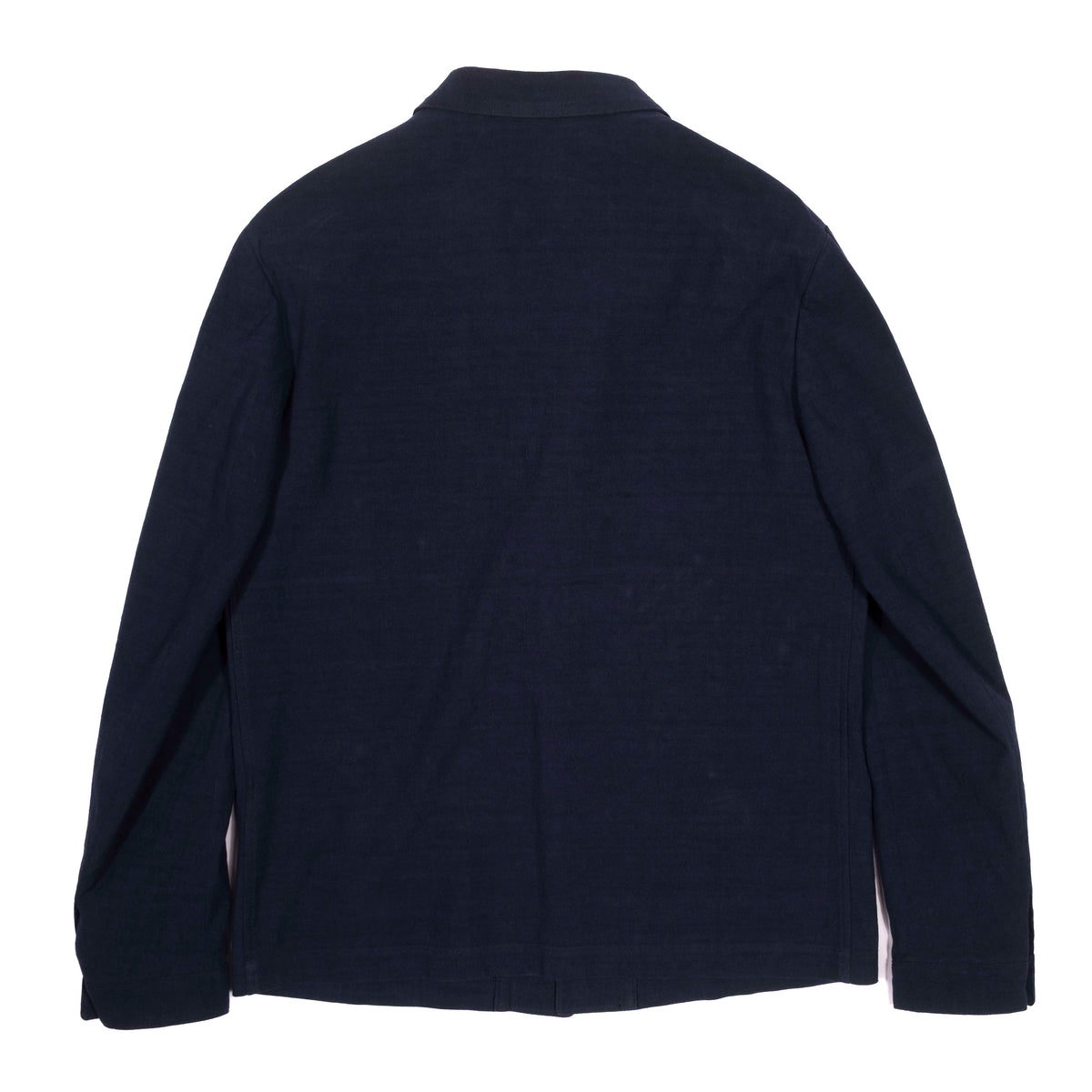 Neapolitan Hand Tailored Navy Linen Utility Jacket Sz 50