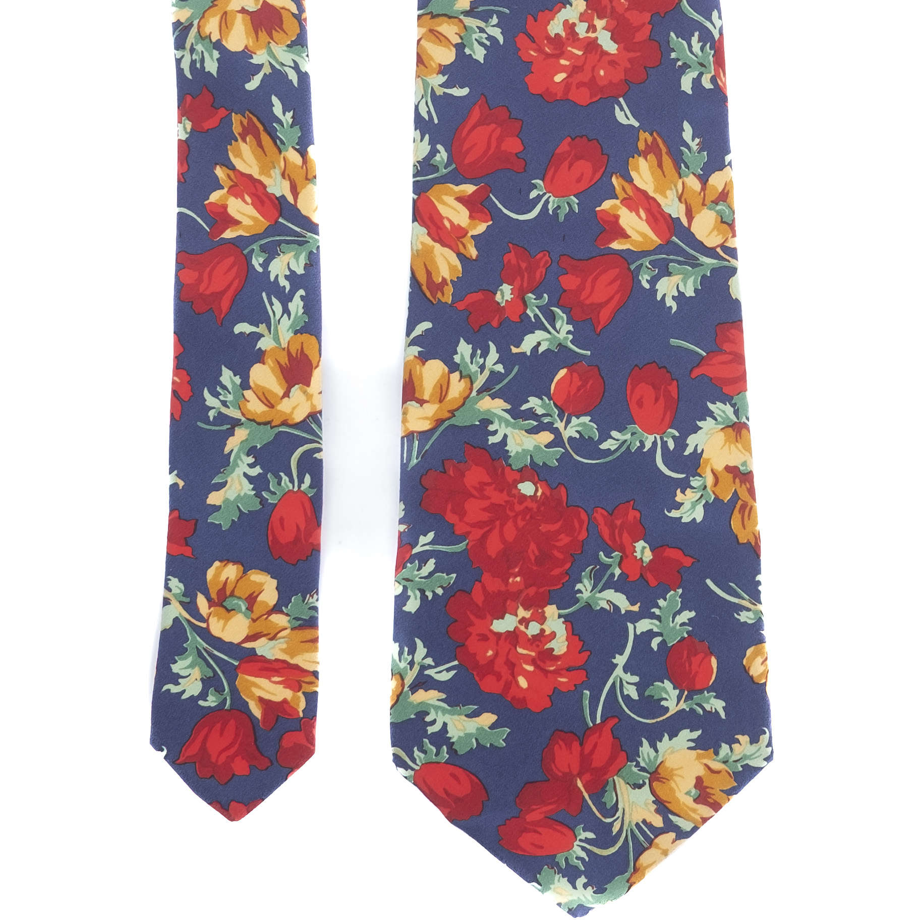 Navy Floral Tie