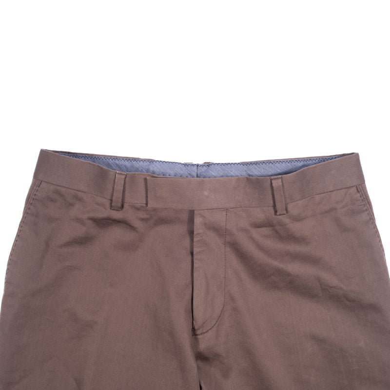 Oscar Jacobson Brown Cotton Suit Sz 48