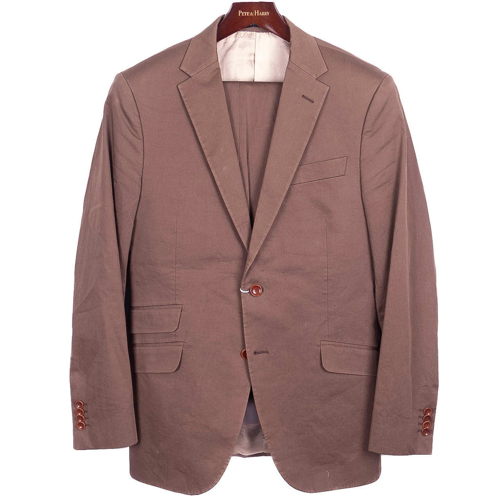 Brown Cotton Suit