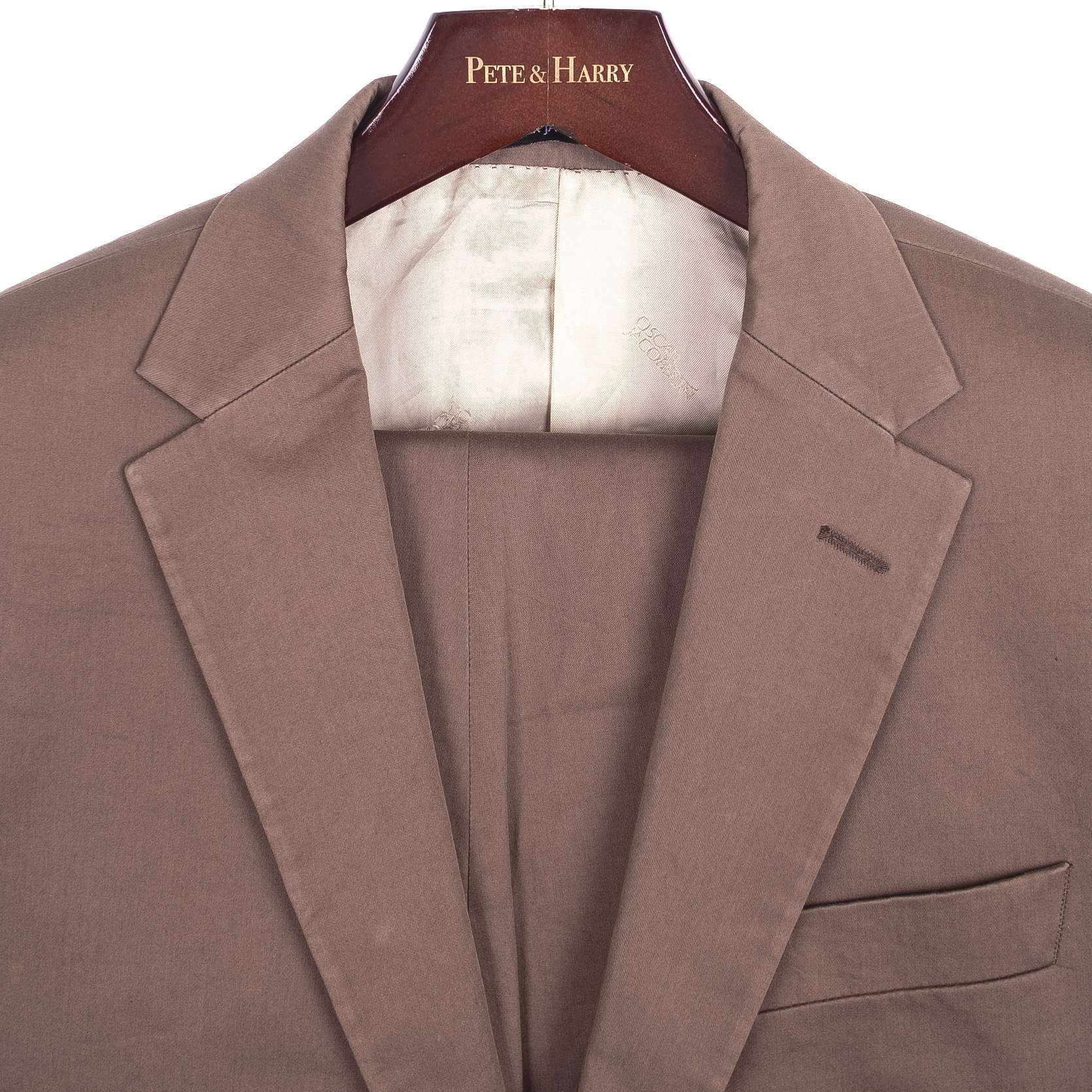 Brown Cotton Suit