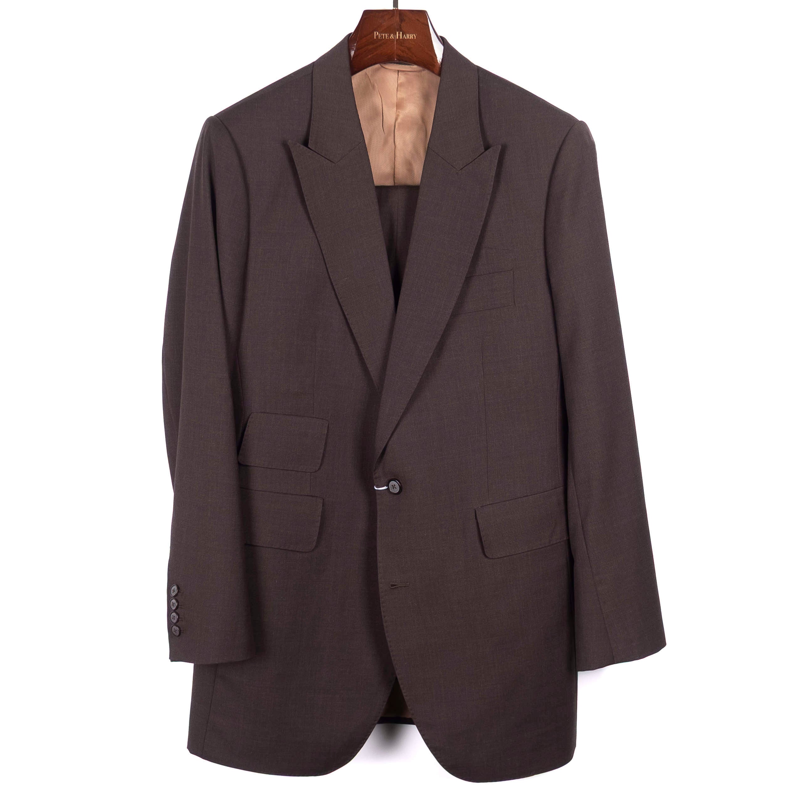 Brown Peak Lapel Suit