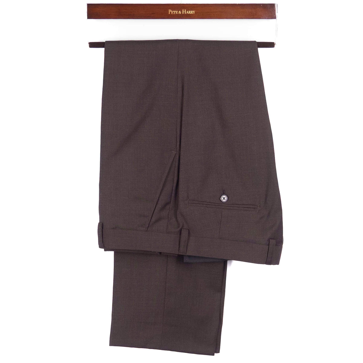 Brown Peak Lapel Suit