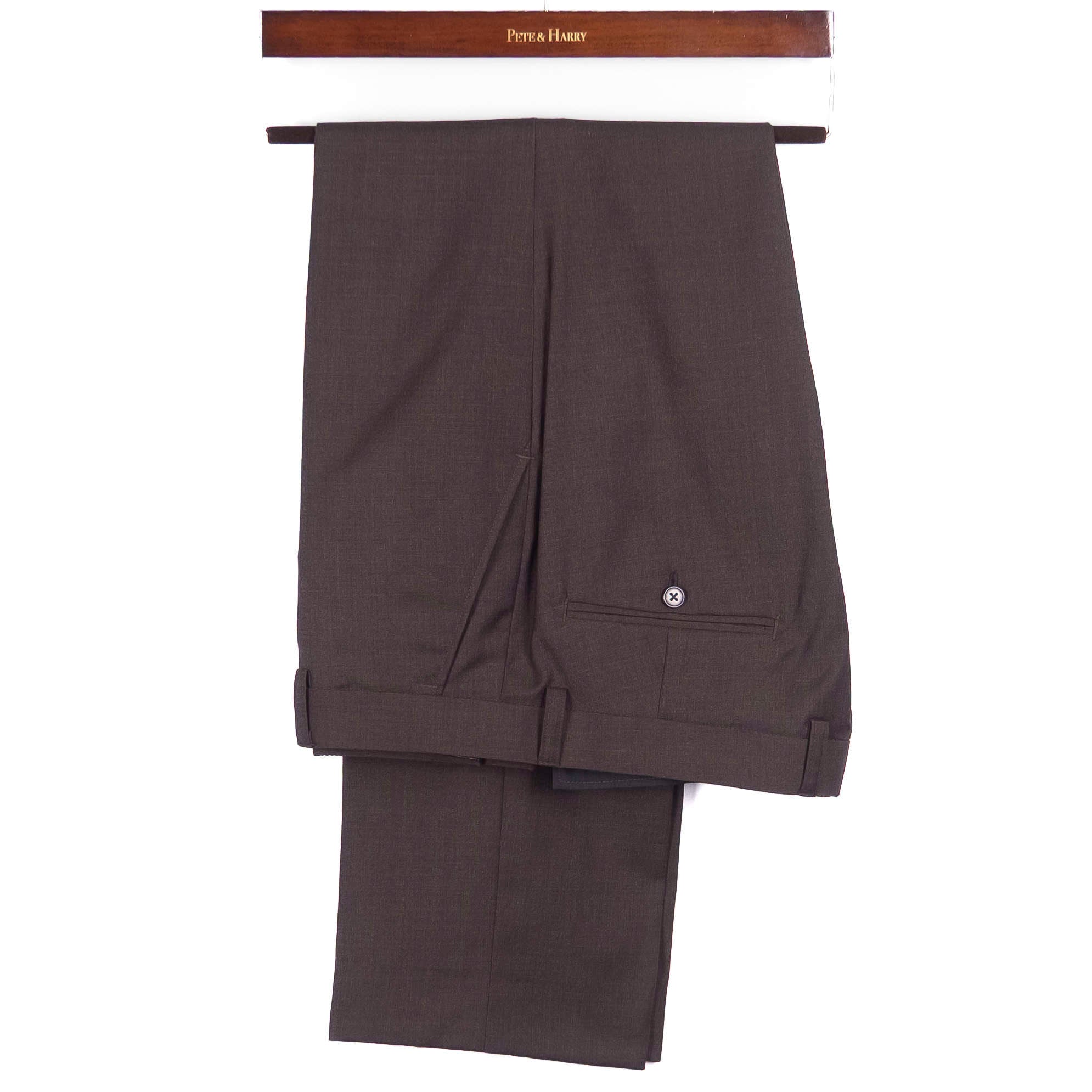 Brown Peak Lapel Suit