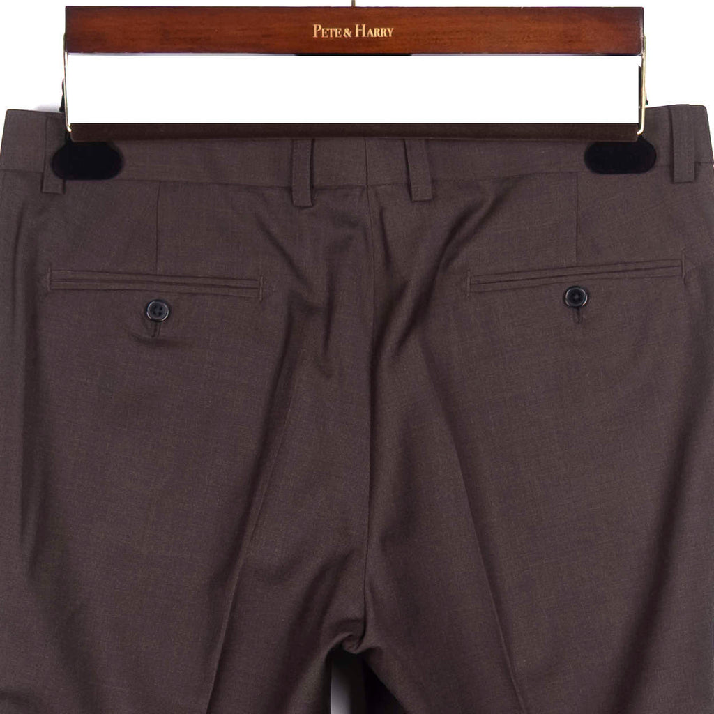 Brown Peak Lapel Suit