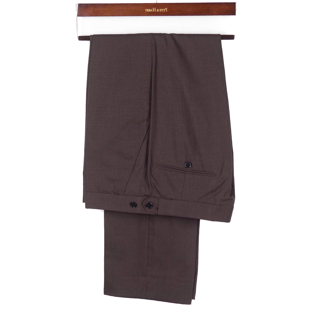 Brown Peak Lapel Suit