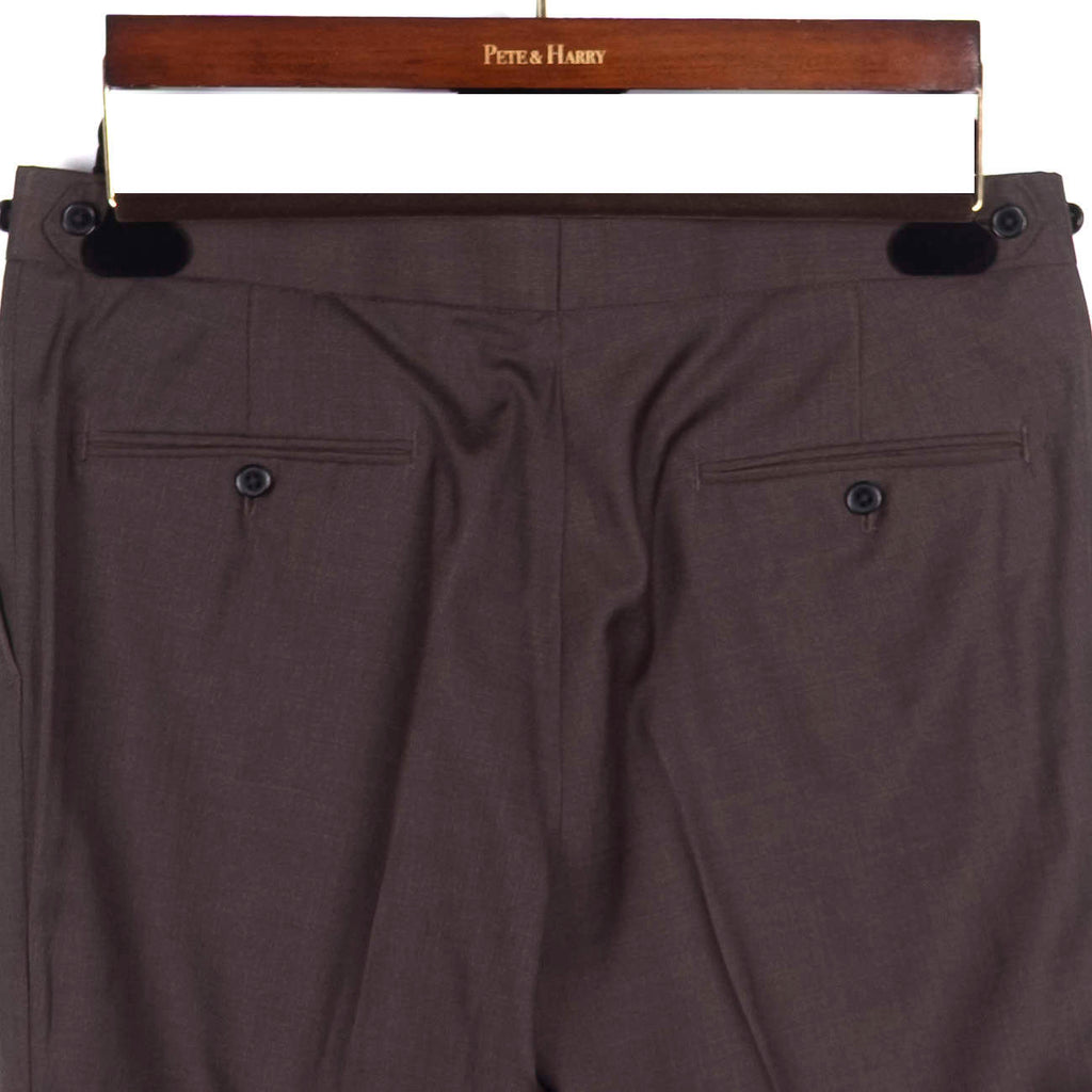 Brown Peak Lapel Suit