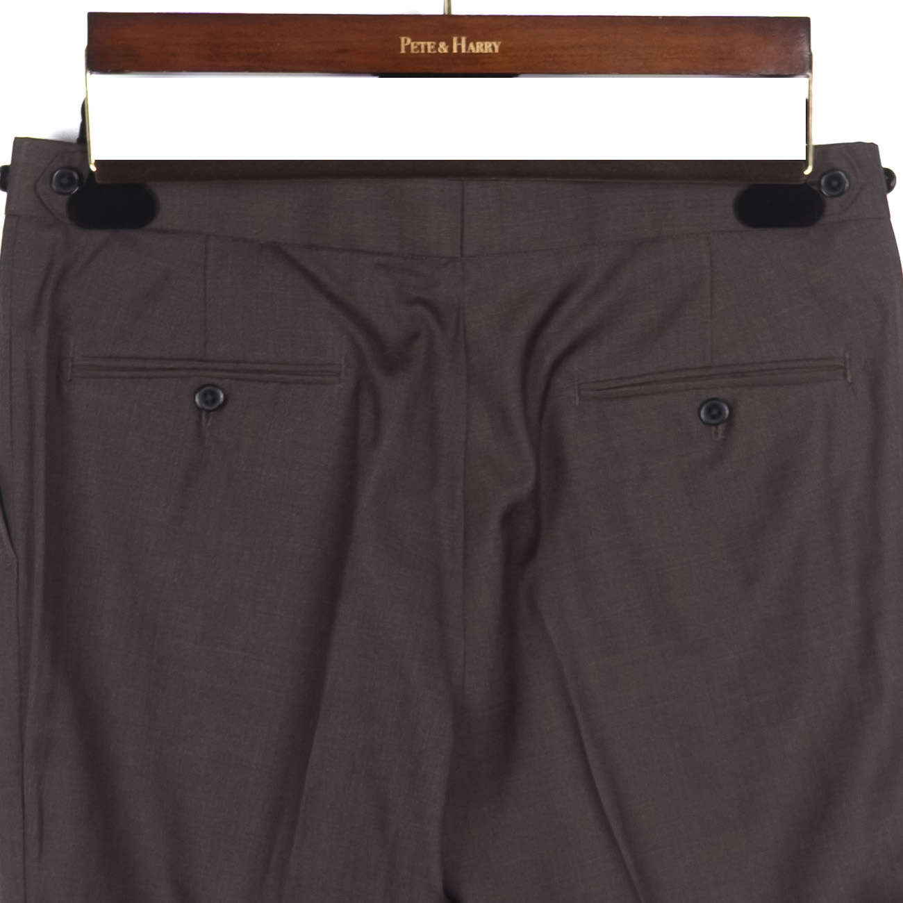 Brown Peak Lapel Suit