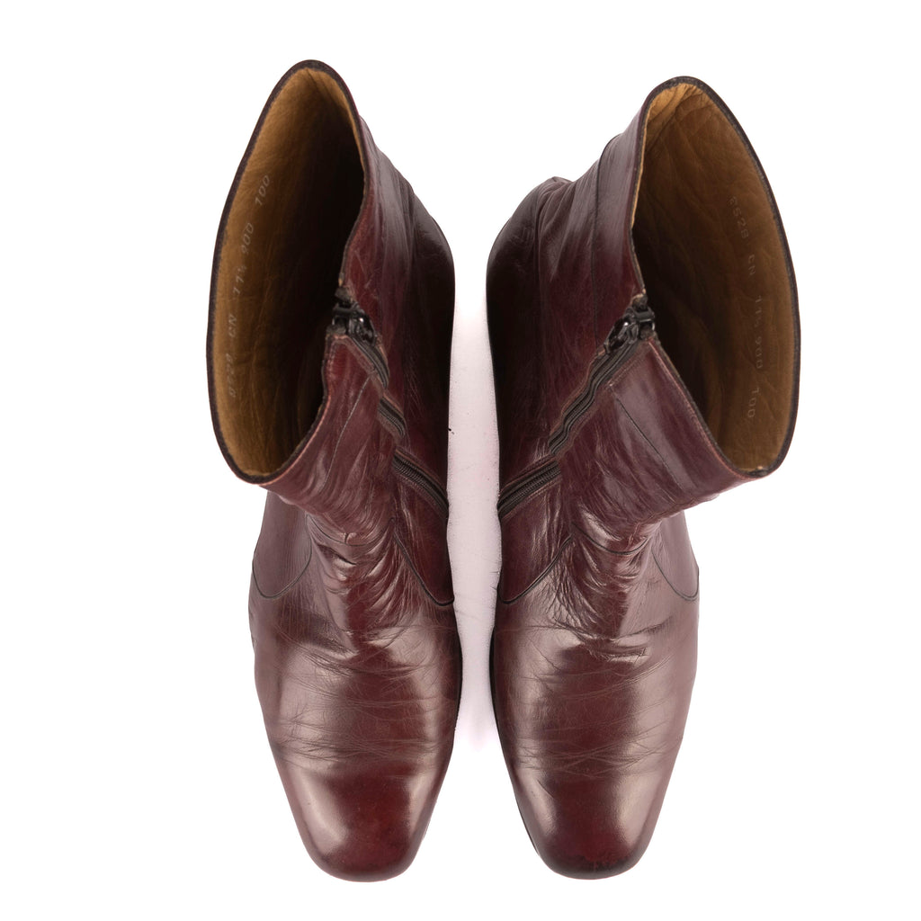 Burgundy Zip Boot