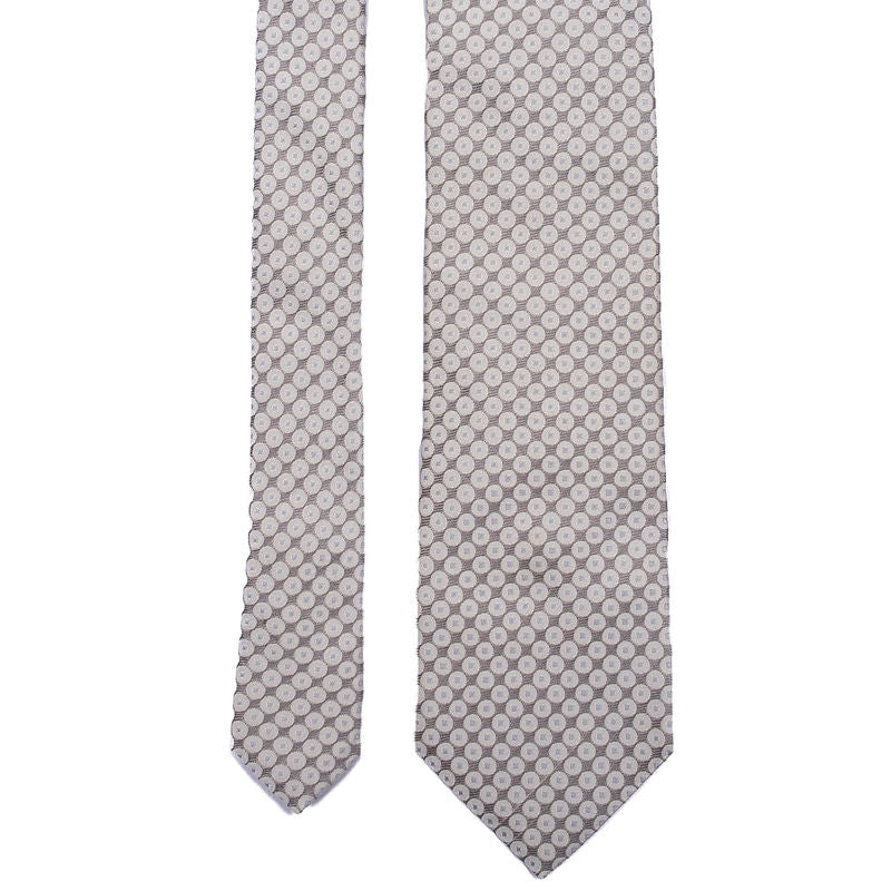 Silver Patterned Tie