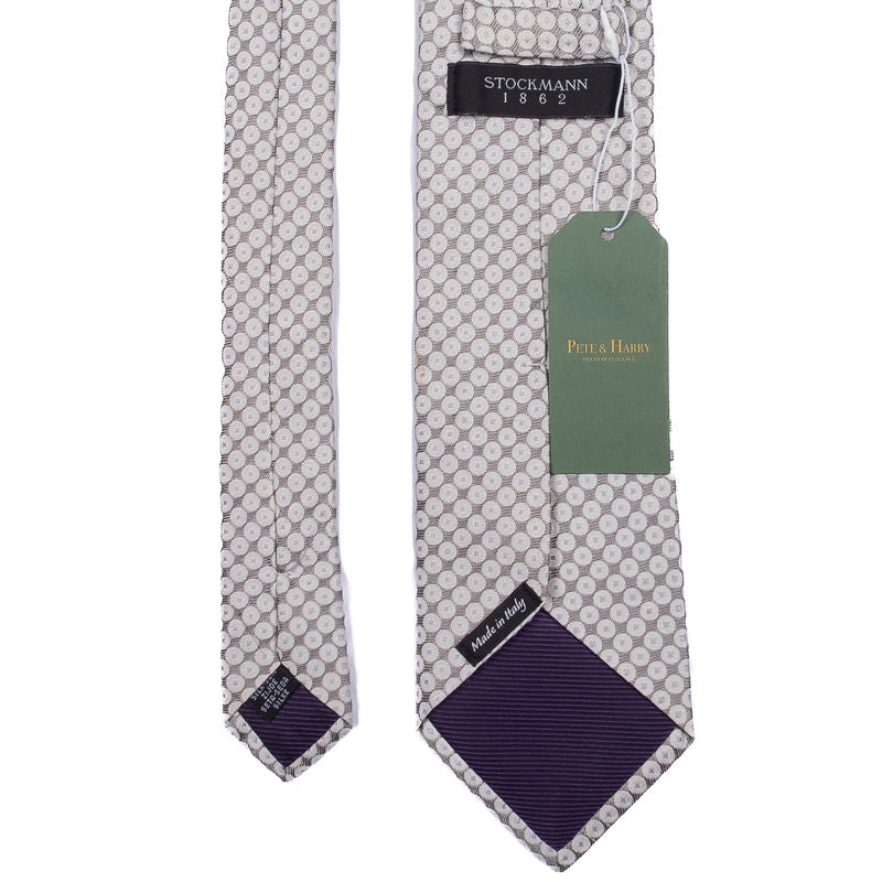 Silver Patterned Tie