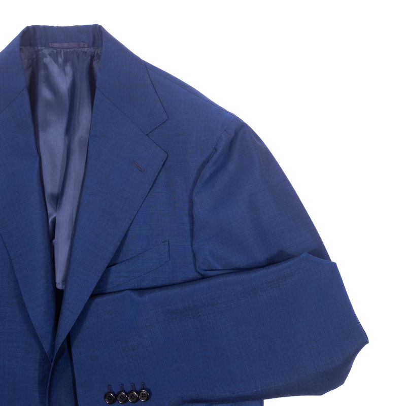 Neapolitan Hand Tailored Blue Holland & Sherry Wool/Mohair Sport Coat 50