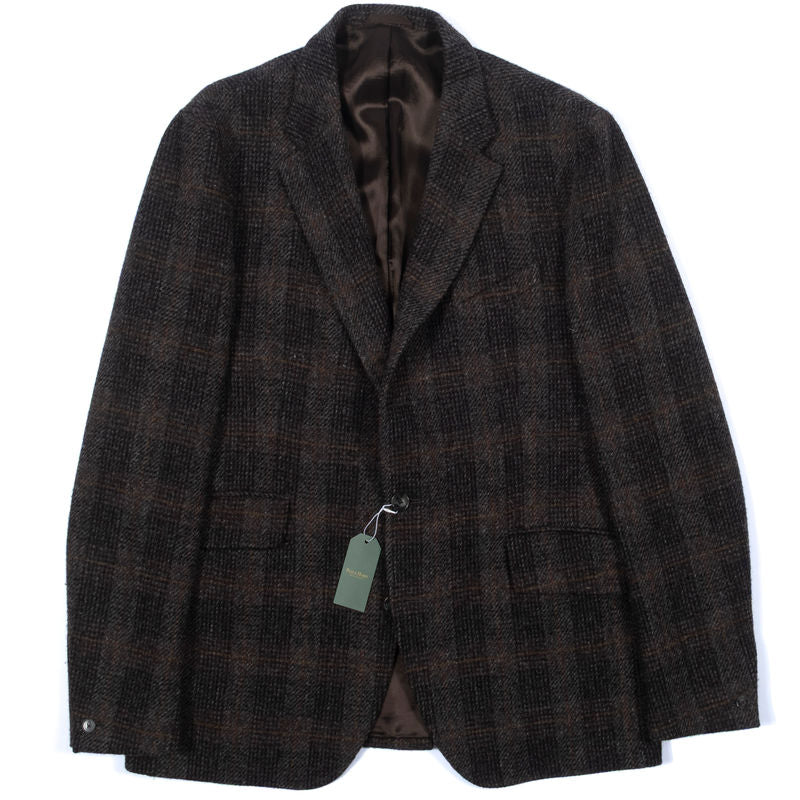 Timothy Everest Brown Check Tweed Blazer Sz 54