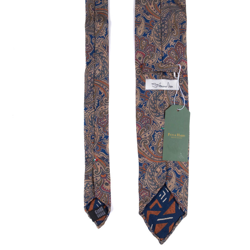 Stefano Cau Blue Paisley Tie