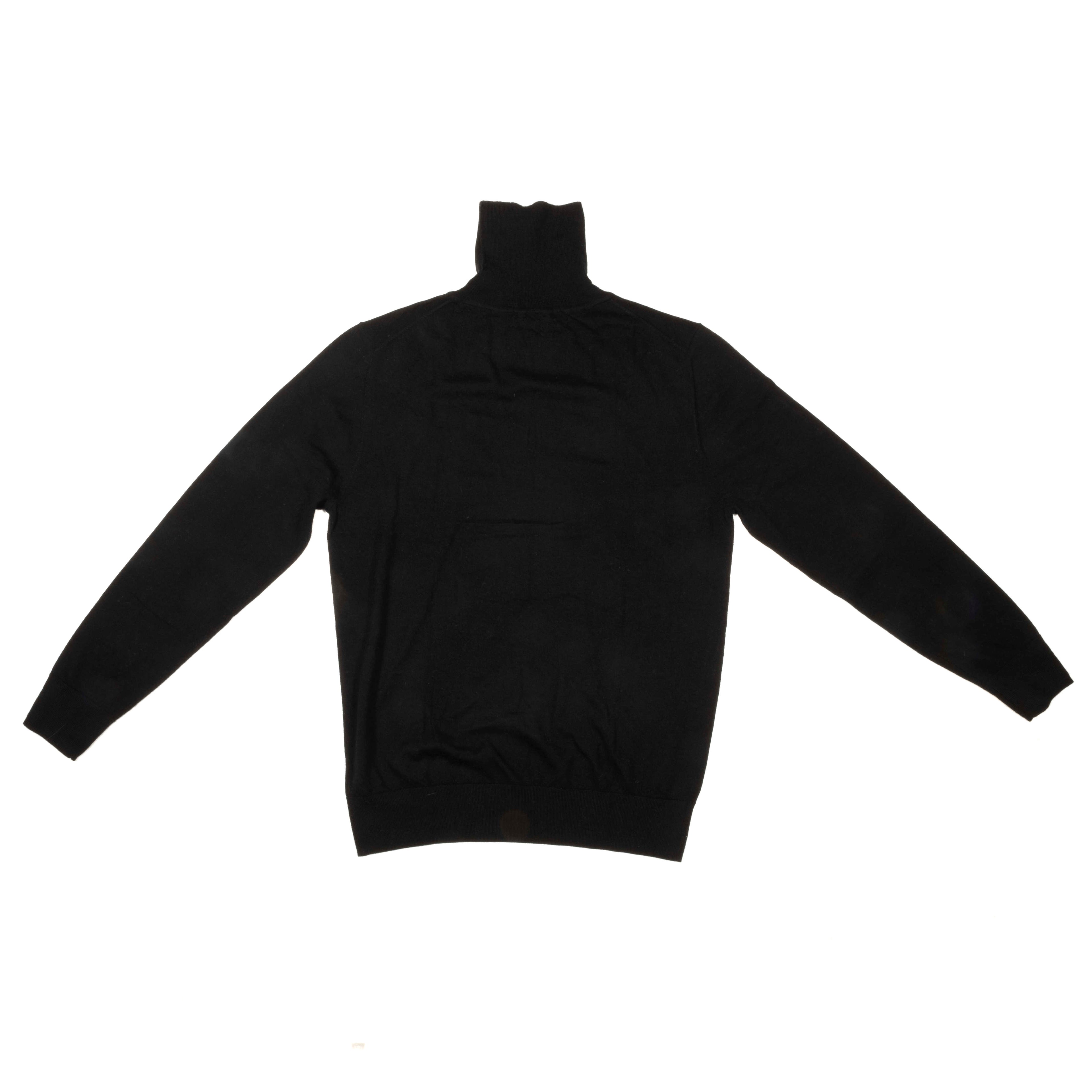 Soft Goat Black Fine Knit Turtleneck Sz M (EU)