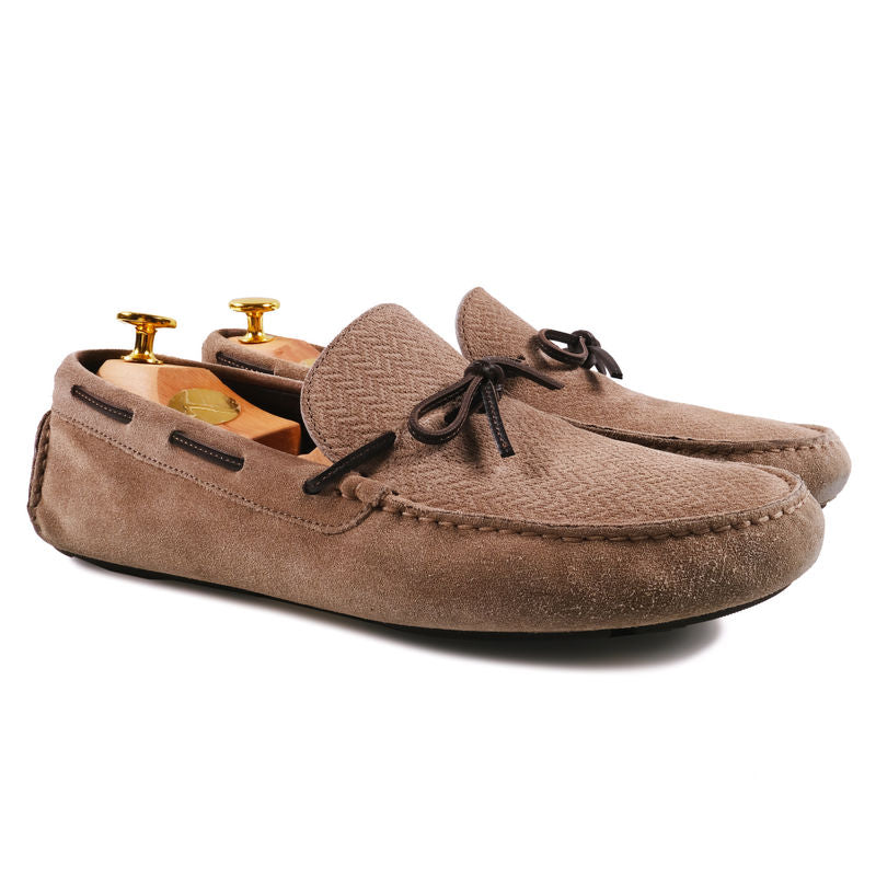 Zegna Taupe Car Shoes