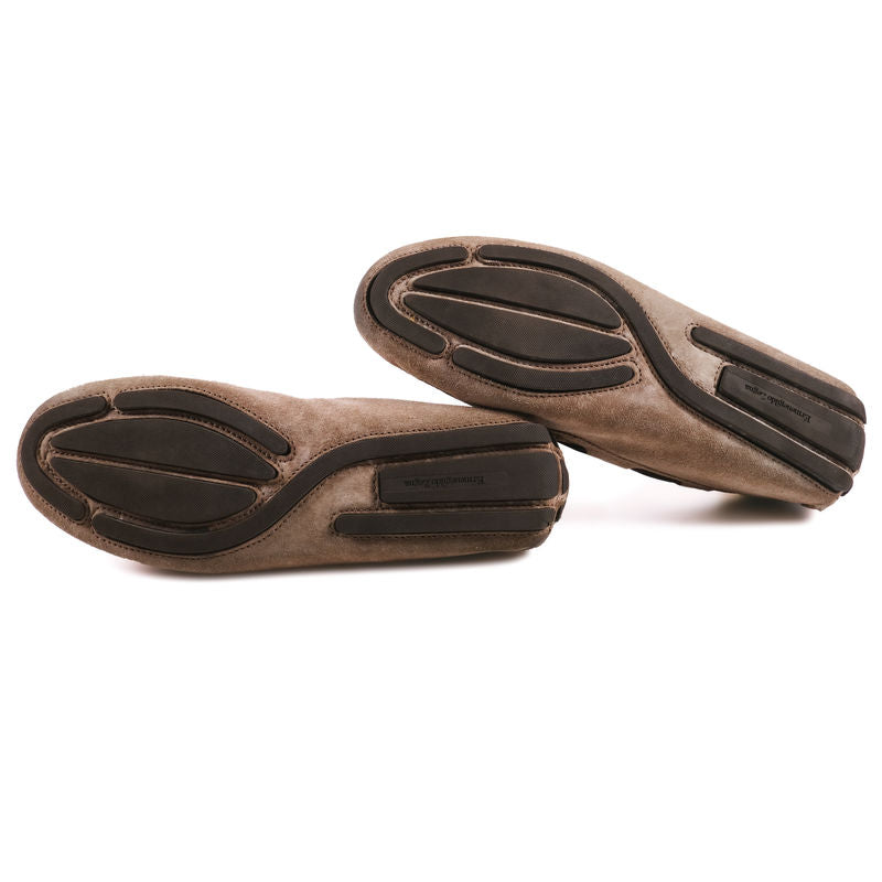 Zegna Taupe Car Shoes