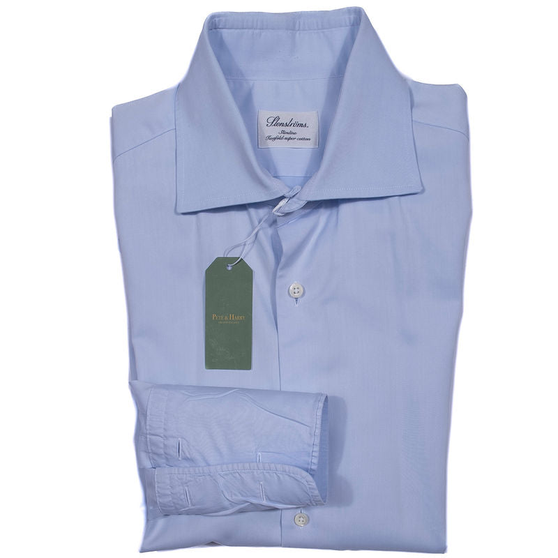 Stenströms Light Blue French Cuff Business Shirt