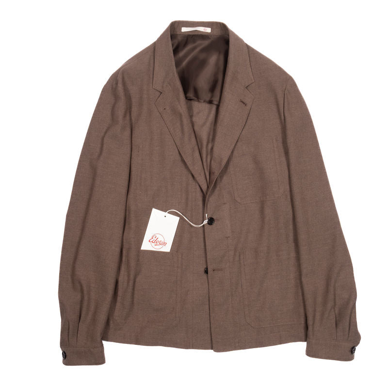 Est Retail Price 10 000 SEK - Eduardo de Simone Brown Utility Jacket Sz 50