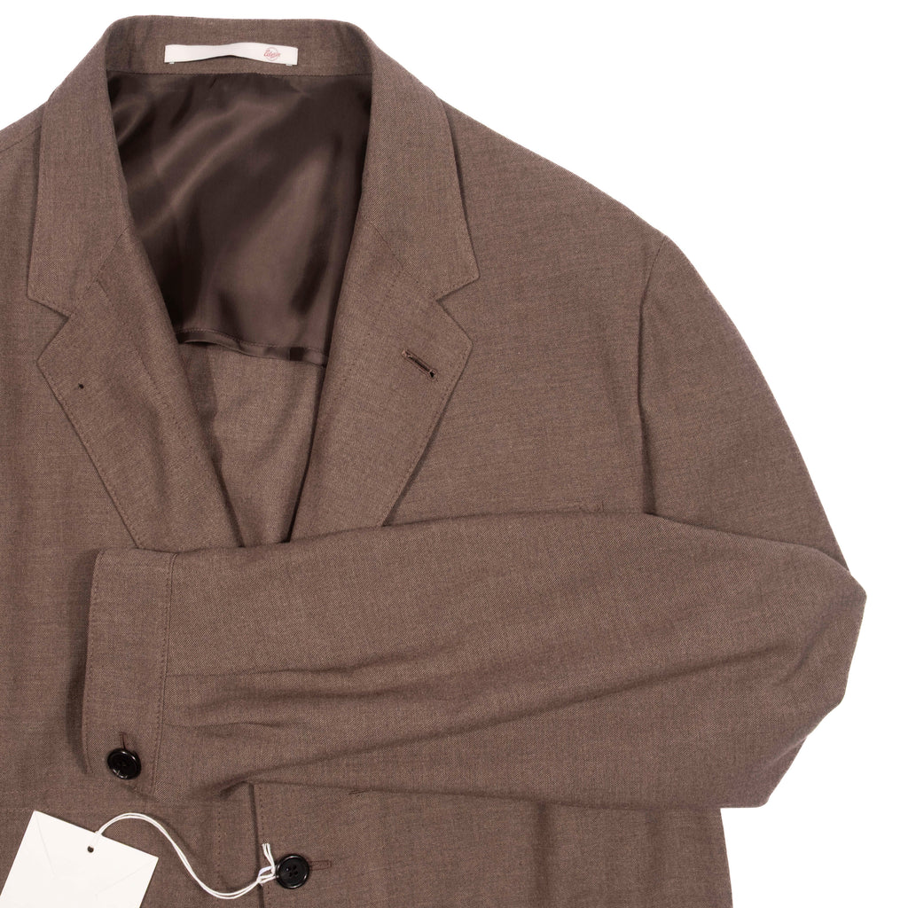 Neapolitan Hand Tailored Brown Utility Jacket, Sz 52
