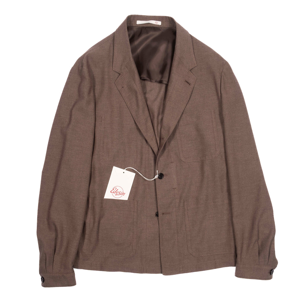 Neapolitan Hand Tailored Brown Utility Jacket 52