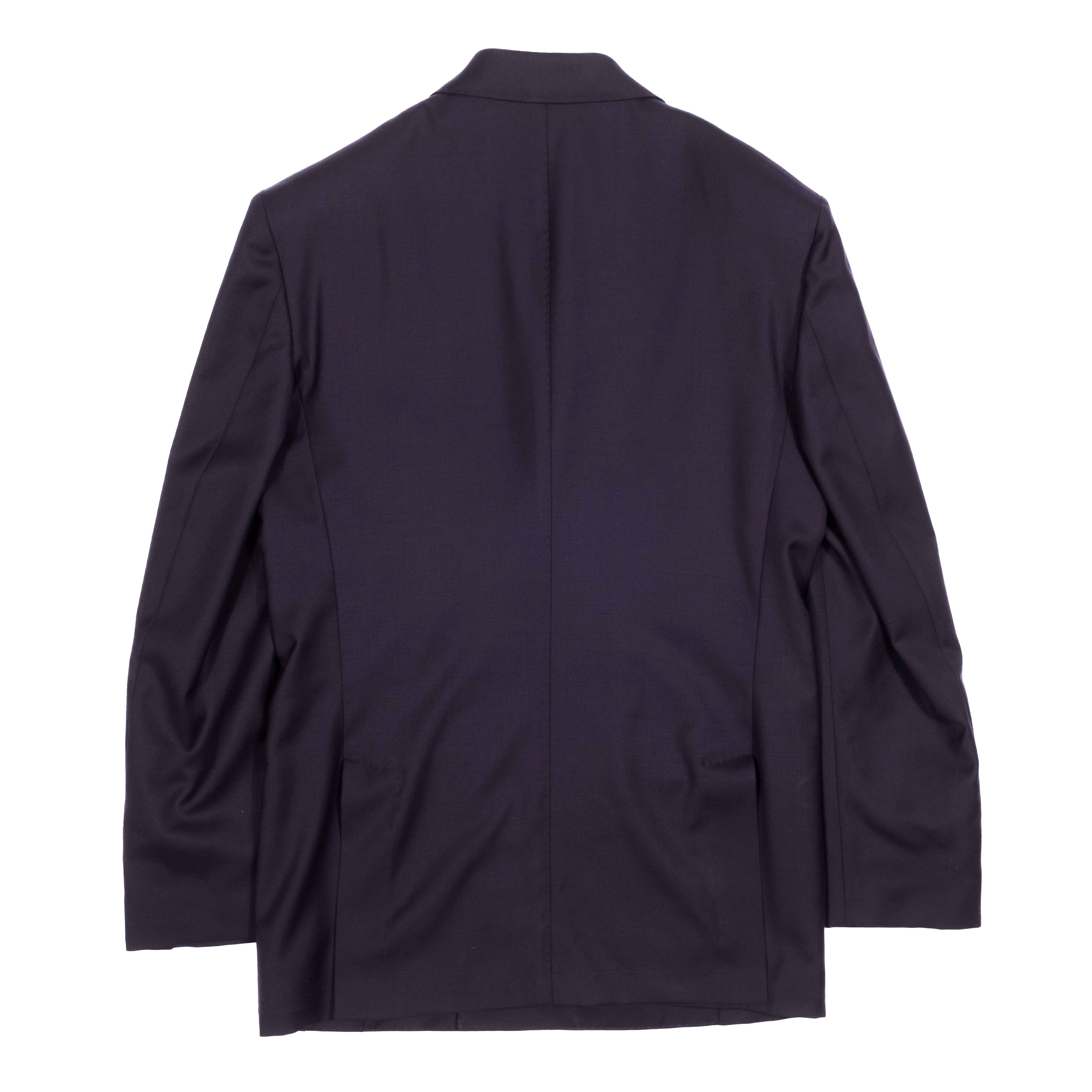 Neapolitan Hand Tailored Drapers Navy Double Breasted Sport Coat Sz 48