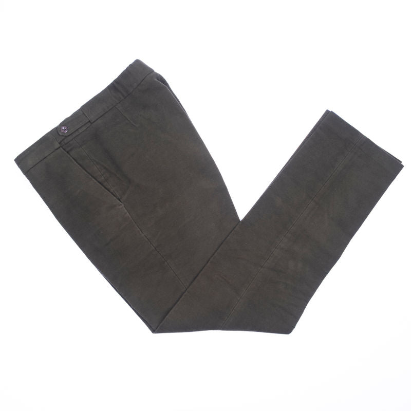 Olive Moleskin Trousers