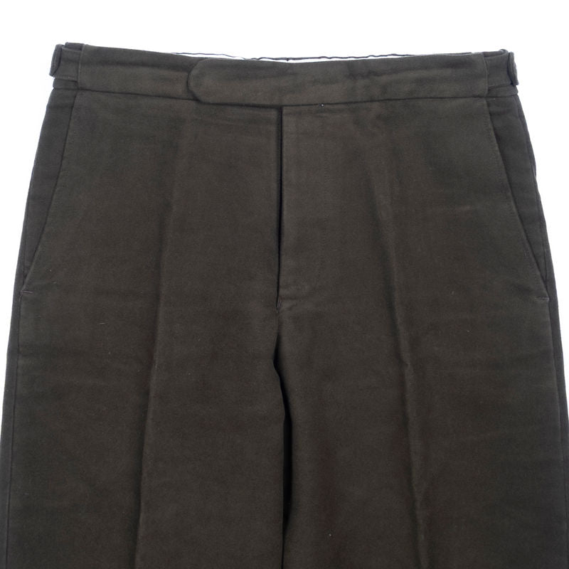 Olive Moleskin Trousers