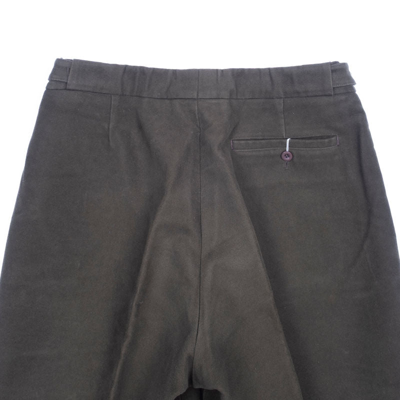 Olive Moleskin Trousers