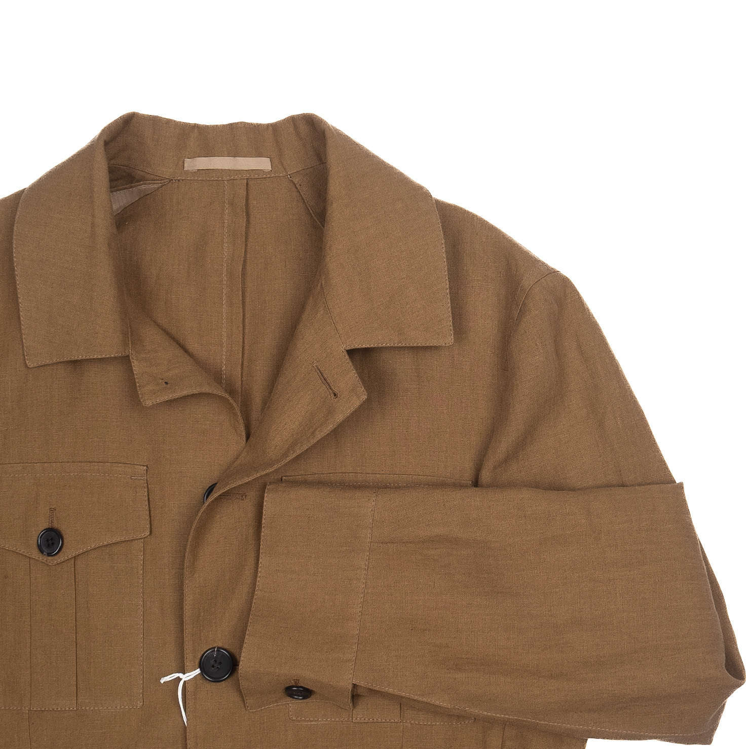 Neapolitan Tailored Brown Safari Jacket Sz 50